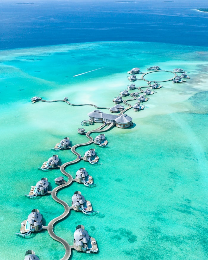 Water villas in the Maldives